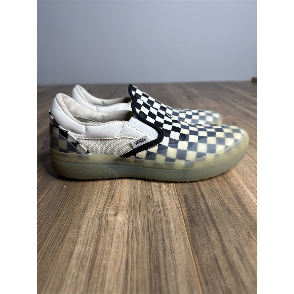 VANS Mod Slip-On Shoes Sneakers Checkerboard Marshmallow 7.5M/9W